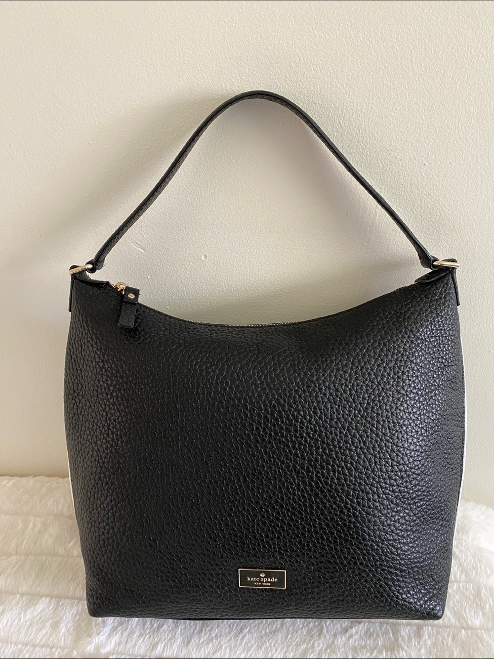 Kate Spade New York Prospect Place Kaia Hobo-Style Shoulder Bag in Black